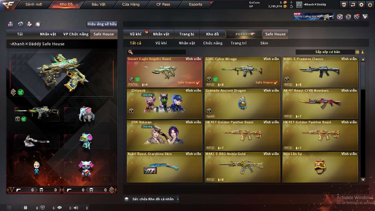 shop acc cf uy tin gia re